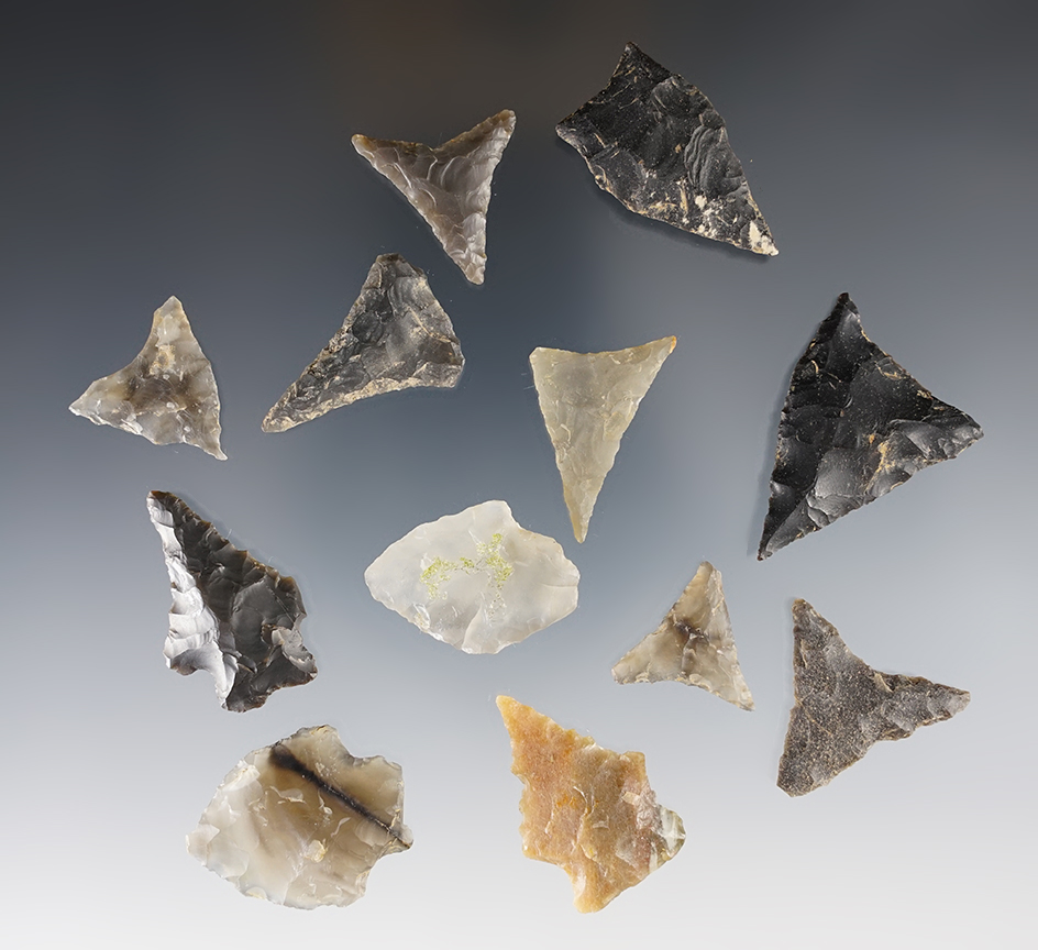 Set of 12 North Carolina points. The largest is 1 Proxibid