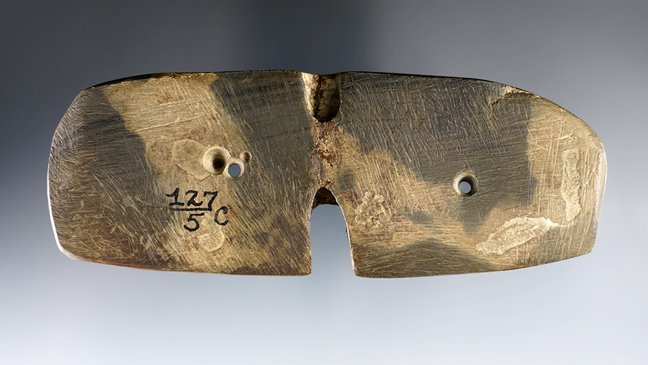 Incredible 5" wide TieOn Bannerstone salvaged. Proxibid