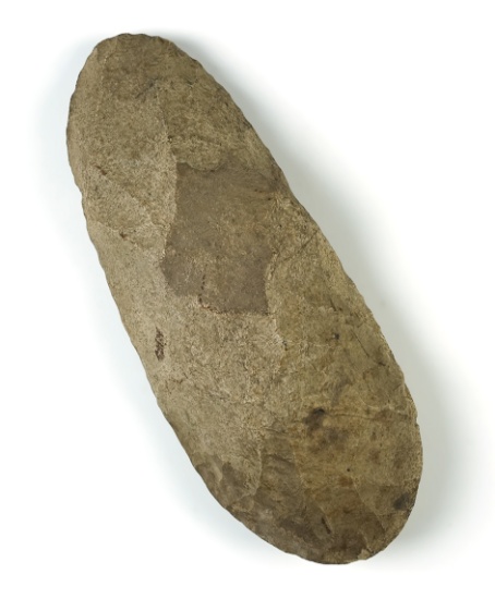 Large 9 1/4" patinated Flint Celt found in the Midwestern U.S.