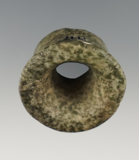Beautifully polished 1 3/4" Jadeite Ear Spool found in Mesoamerica.