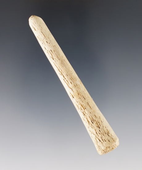 3 3/16" Bone Pressure Flaking tool found close to Lamoka Lake, Schuyler Co., New York.