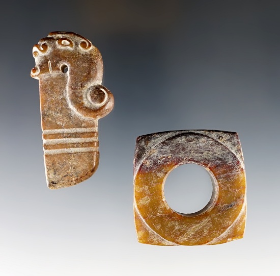 Pair of fine Southeastern Asia artifacts including a nicely carved