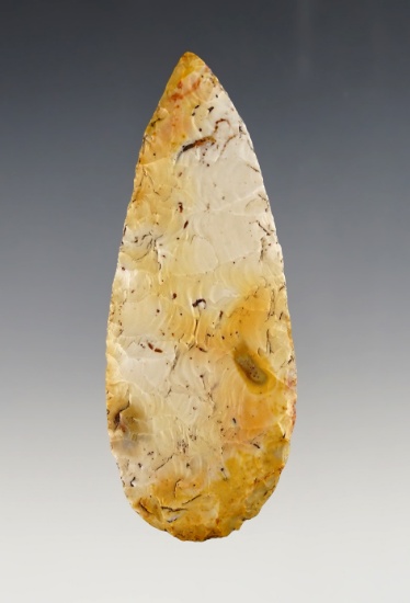 Beautiful Flint color on this heavily patinated 3 1/4" Blade with excellent flaking - Colorado.