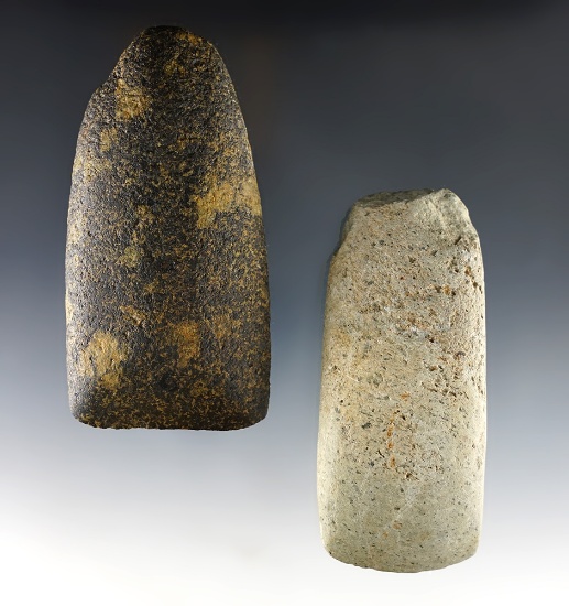 Pair of nice Ohio artifacts including 1 Celt and 1 Adze. Both are in