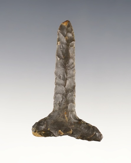 Fine 2 5/16" Thebes Drill found in Kentucky. Made from patinated Hornstone.