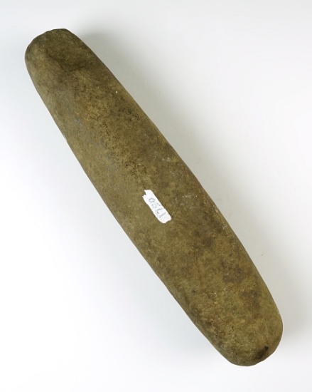 10 1/8" Roller Pestle found in Pike Co., Pennsylvania. Made from patinated Hardstone.