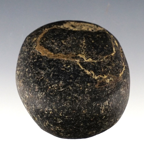 1 7/8" Hardstone Biscuit Discoidal found in Illinois.
