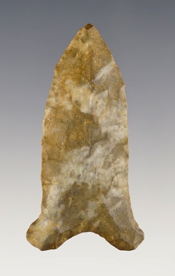 2 1/16" Paleo Quad found by Bill Barnes in Lauderdale Co., Alabama. Ft. Payne Chert.