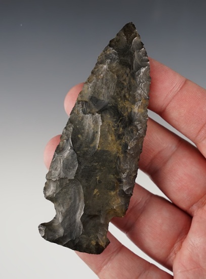 3 13/16" Archaic Sidenotch found in Ohio. Comes with a Bennett COA.