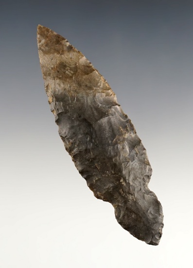 3 9/16" Kentucky Turkeytail made from patinated Ft. Payne Chert. Comes with a Davis COA.