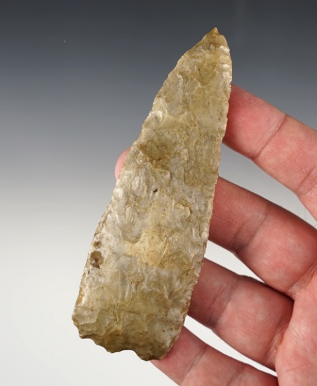 4 5/16" Triangular Knife found in Madison Co., Kentucky. Small impact fracture to tip.