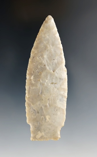 3 11/16" Stemmed Lance - Marion Co., Ohio. Incredibly thin for the type. Flint Ridge Flint.