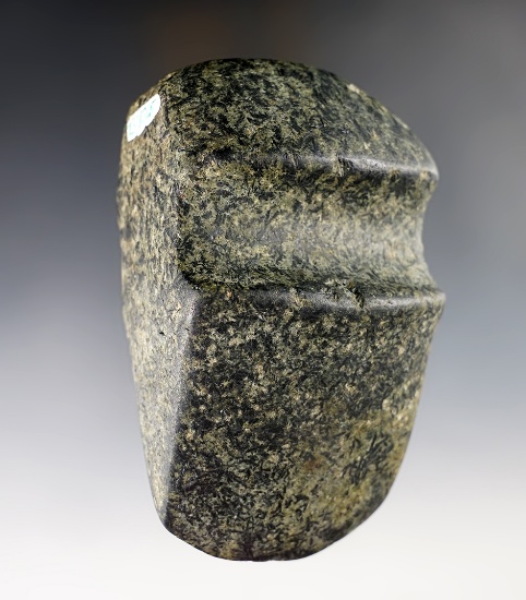 4 1/2" Keokuk Axe made from Granite with good use wear - Mahaska Co., Iowa. Motley COA.