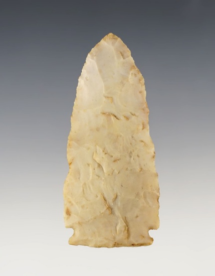 Thin exceptionally well made 2 7/8" Flint Ridge Flint Micro Notch found in Licking Co., Ohio.