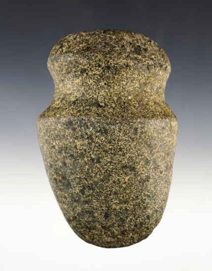 Excellent style, polish! 4 5/8" Full Grooved Granite Axe found in Champaigne Co., Illinois.