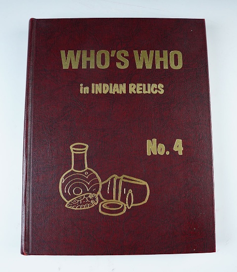 Hardback Book: Who's Who in Indian Relics #4, first edition.