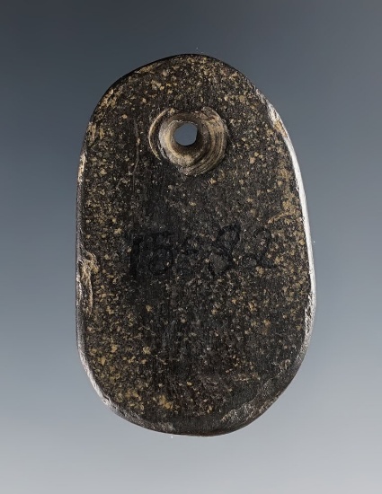 1 7/8" Pebble Pendant found in Montgomery Co, Kentucky. Ex. Mark Seeley, Charlie Wager.