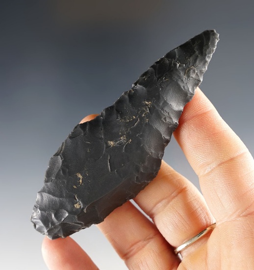 3 11/16" Wahmuza Knife made from Dacite. Found around Warner Valley, Lake Co., Oregon.
