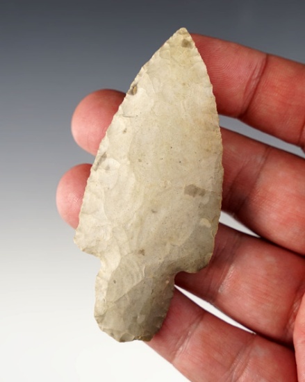 3 1/4" Adena found near the Mississinewa River in Wabash Co., Indiana on 12/19/1987.