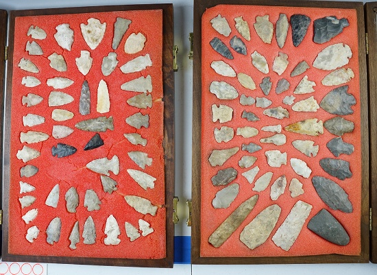 Two large groups of field found artifacts recovered over 50 years ago.