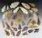 Set of 37 New Mexico points. None are broken, but some have minimal damage.