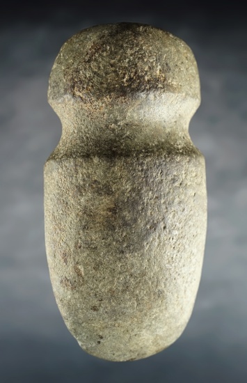 6" long Full Groove Axe made of Hardstone. In excellent condition. Found in Ohio. Ex. M. Seeley.