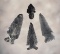 Set of 4 Points including 3 made from Basalt. Found in Oregon and New Mexico. Ex. R. Michel.