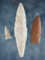 Set of 3 points found together near the Snake River, Owyhee Co., Idaho by the Weres in 1965.
