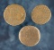 Set of three nice Ft. Ancient Sandstone Discs found in Gallia Co., Ohio. The largest is 1 13/16