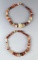 Pair Beaded Necklaces with nice color. Each strand measures 12