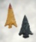 Pair of Rose Springs Points found in Harney Co., Oregon. The larger is 1 3/16