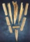 Set of 10 Bone artifacts found on the Shaddle Farm in Mason Co., West Virginia.