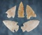 Set of 5 assorted New Mexico points in nice condition. The largest is 1 13/16