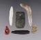 Set of 6 Hohokam artifacts including a 1 3/16