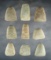 Set of 9 miniature Neolithic Hardstone Celts. From the northern Sahara Desert region of Africa.