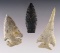Set of three heavily restored Midwestern U.S. Points that display well.
