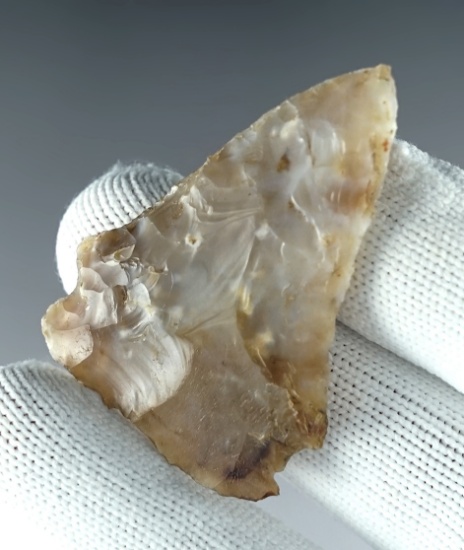 2 1/16" Sidenotch Knife made from Agate. Found in Klickitat Co., Washington. Ex. C. Mitchell.