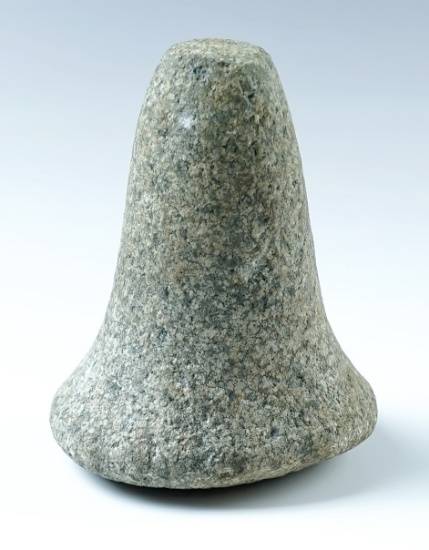 4 1/2" Bell Pestle made from patinated Granite. Found in Fairfield, Butler Co., Ohio.
