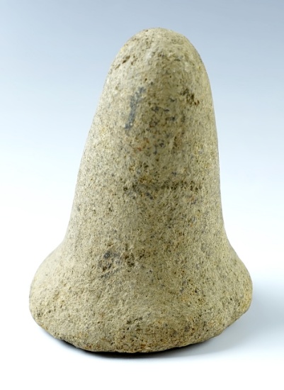 4 7/8" Bell Pestle with a nice nutting divot on the base. In great overall condition.