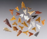 Set of 30 assorted New Mexico Points. Most are in good condition. The largest is 1 1/8