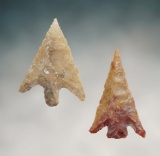 A Wallula and a Columbia Plateau. The larger is 1