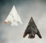 Pair of Columbia Plateau Points found in Benton Co., Washington.Ex. Charlie Mitchell (YIM).