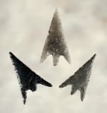Set of three Western U.S. Points. The largest is 1 1/8