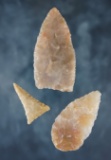 Set of 3 Idaho and Utah Points. The largest is 2 3/4