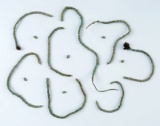 Set of 8 Strands of Brass Micro Beads & loose Beads found at the Burrell Creek Site in New York.