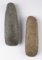 Pair of nice Hardstone Celts found in Pennsylvania. The larger is 6 1/2