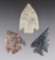 Set of three well made Ohio Pentagonal Points. The largest is 2