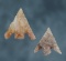 Pair of Columbia Plateau Points made from Agate. Found in Klickitat Co., Washington.