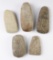 Set of 5 Ohio Hardstone Celts. Most are in very good condition. The largest is 5