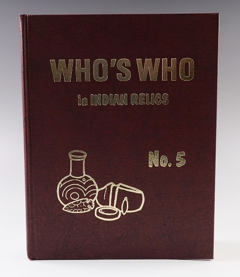 Hardcover Book: "Who's Who in Indian Relics" No. 5, 1st edition in very good condition.